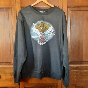 NWOT Green Day Dookie Album Charcoal Gray Unisex Crewneck Sweatshirt Size XXL